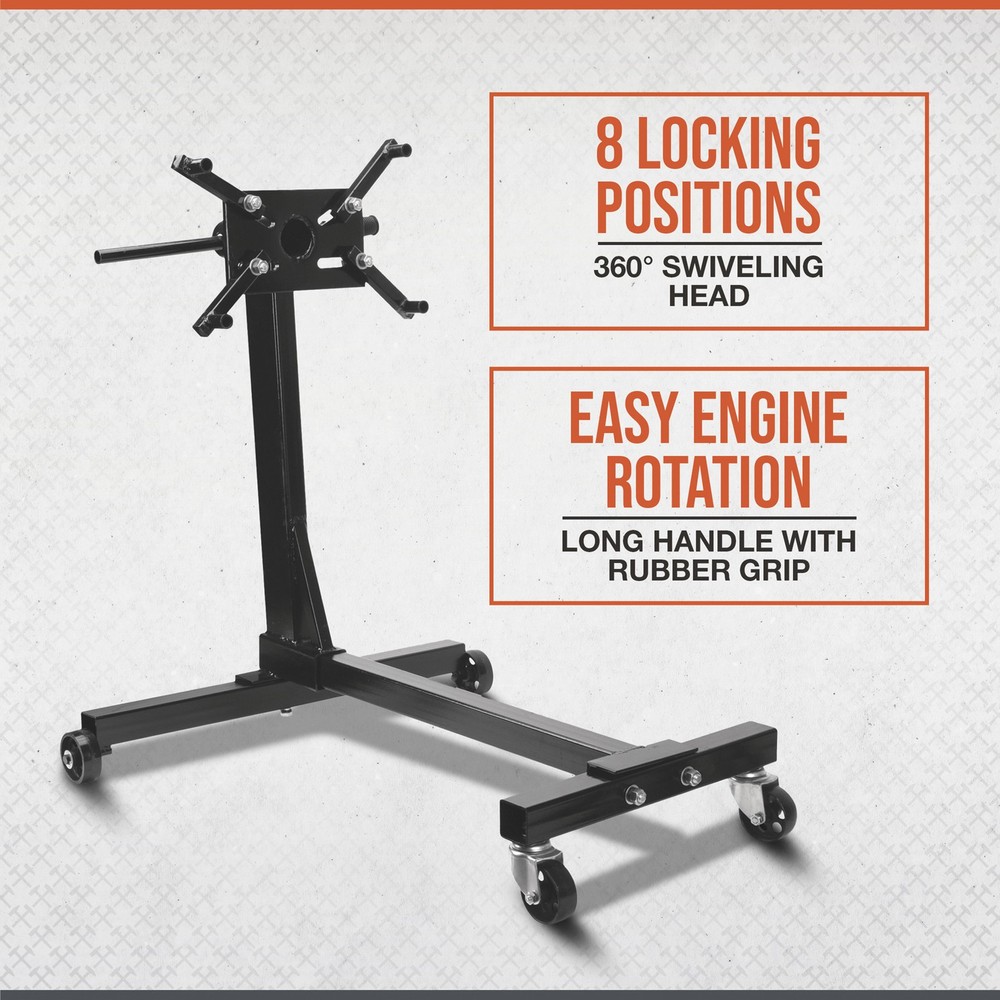 Ironton Rotating Engine Stand, 1000-Lb. Capacity