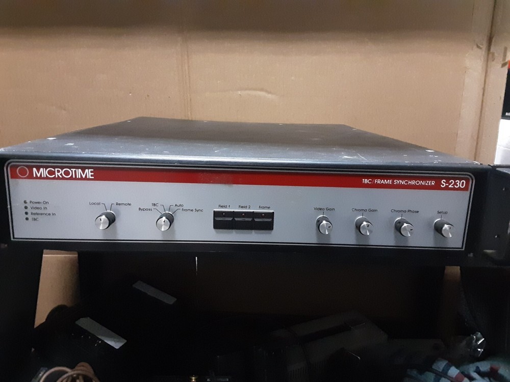 Used MICROTIME S-230 TBC Frame Synchronizer