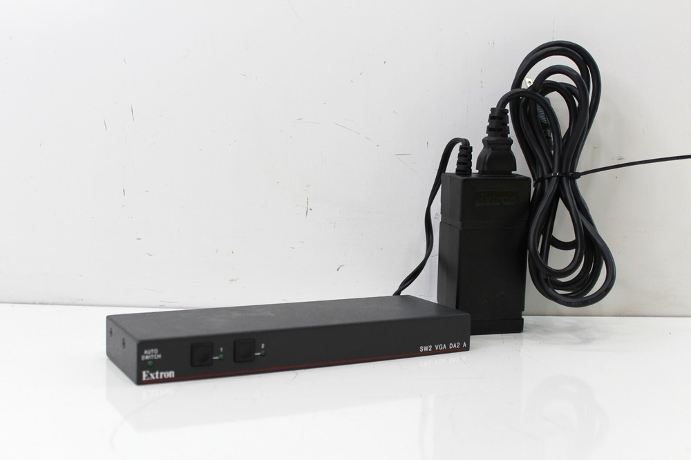 Extron Auto Switch SW2 VGA DA2 A/AF Switcher With Power Supply