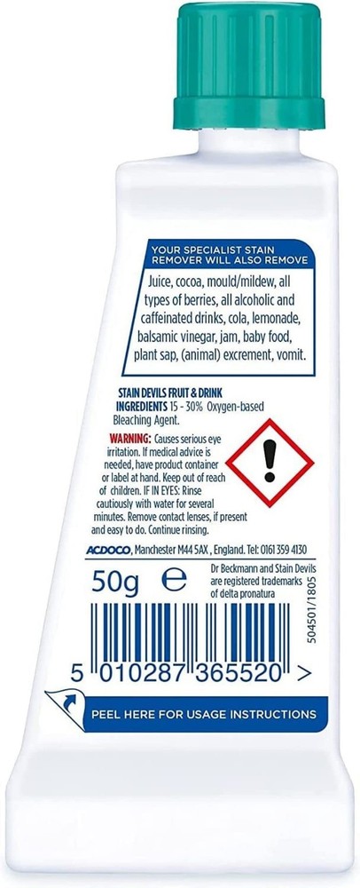 Stain Devils Fruit & Drinks | With active oxygen booster | 50g