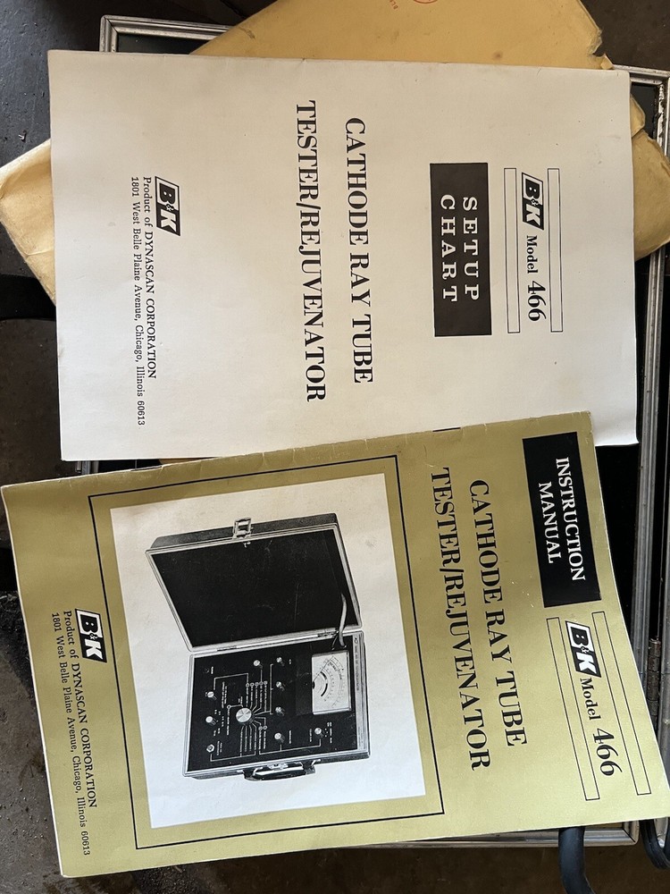 b&k model 466 tube tester and more
