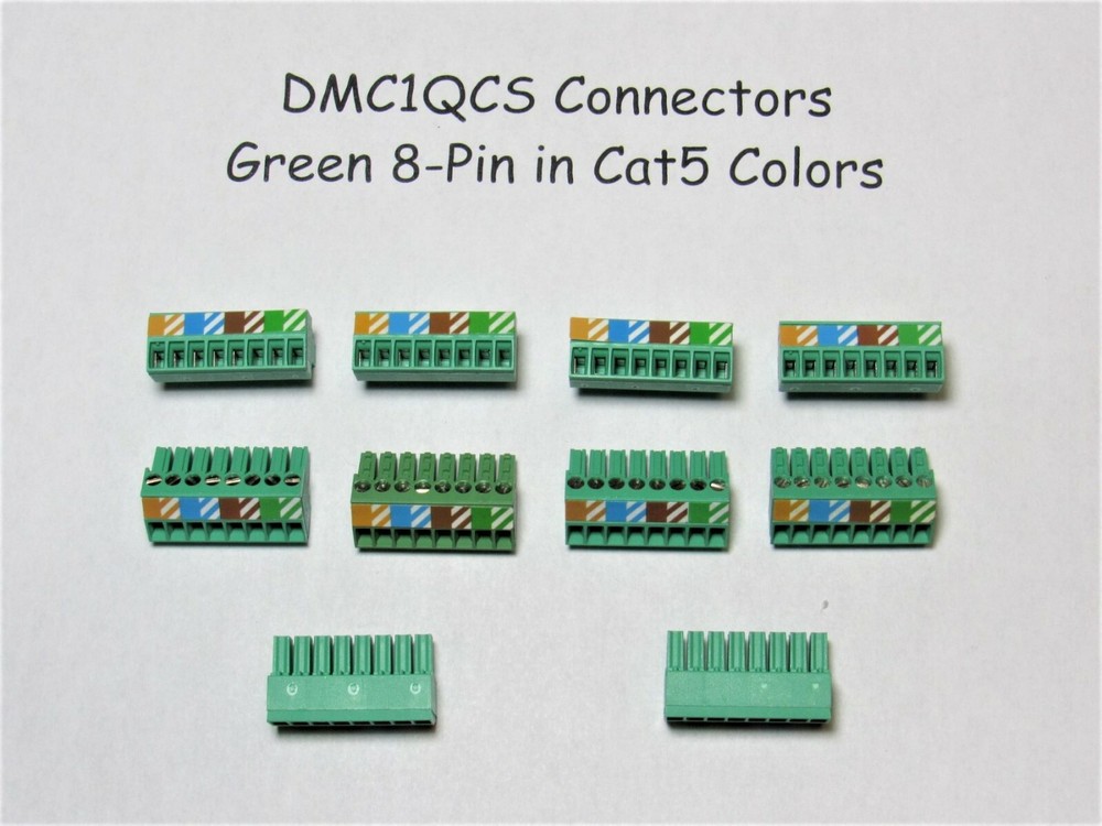 (10) DMC1QCS Quick Connectors Green for DMC1 Intercom M&S