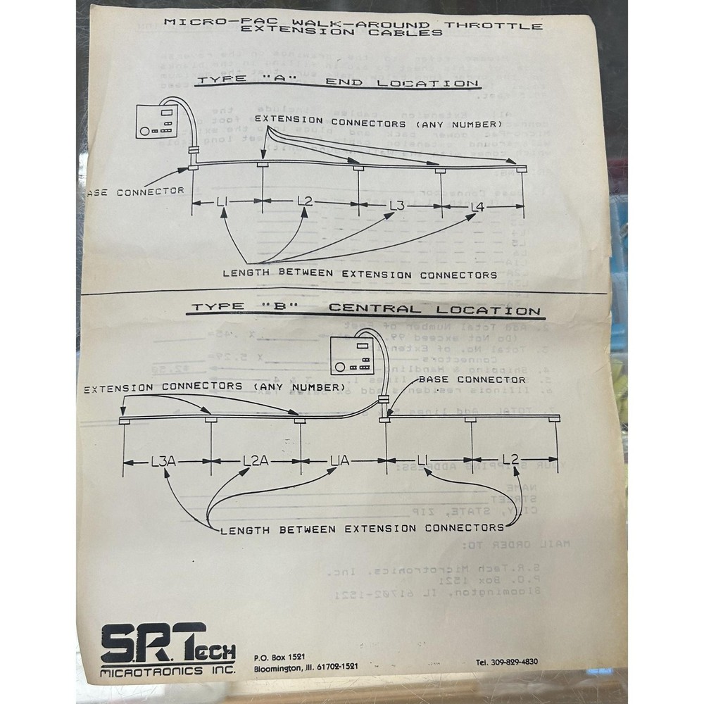 SRT Tech Micro Electronics Analog Model Railroad Control System (1987)