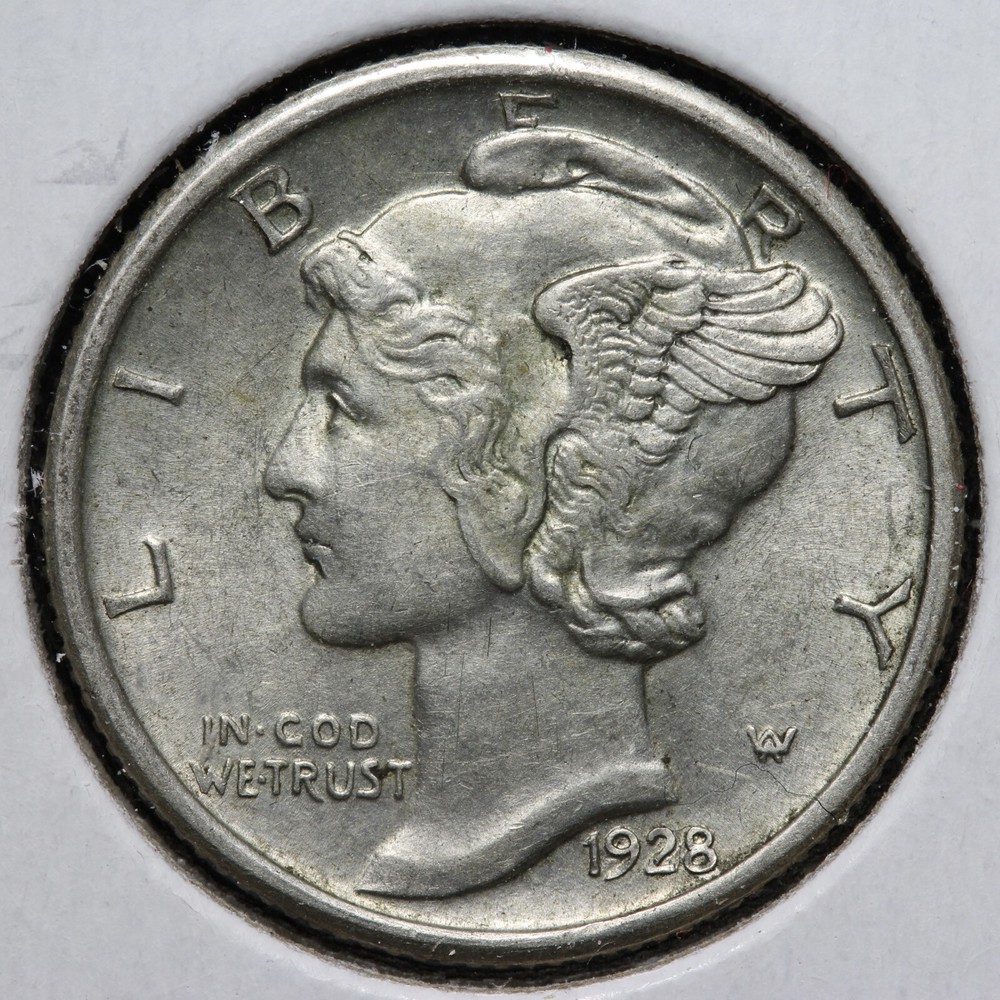 1928 Mercury Silver Dime UNC *UNCIRCULATED* MS E199 AJCB
