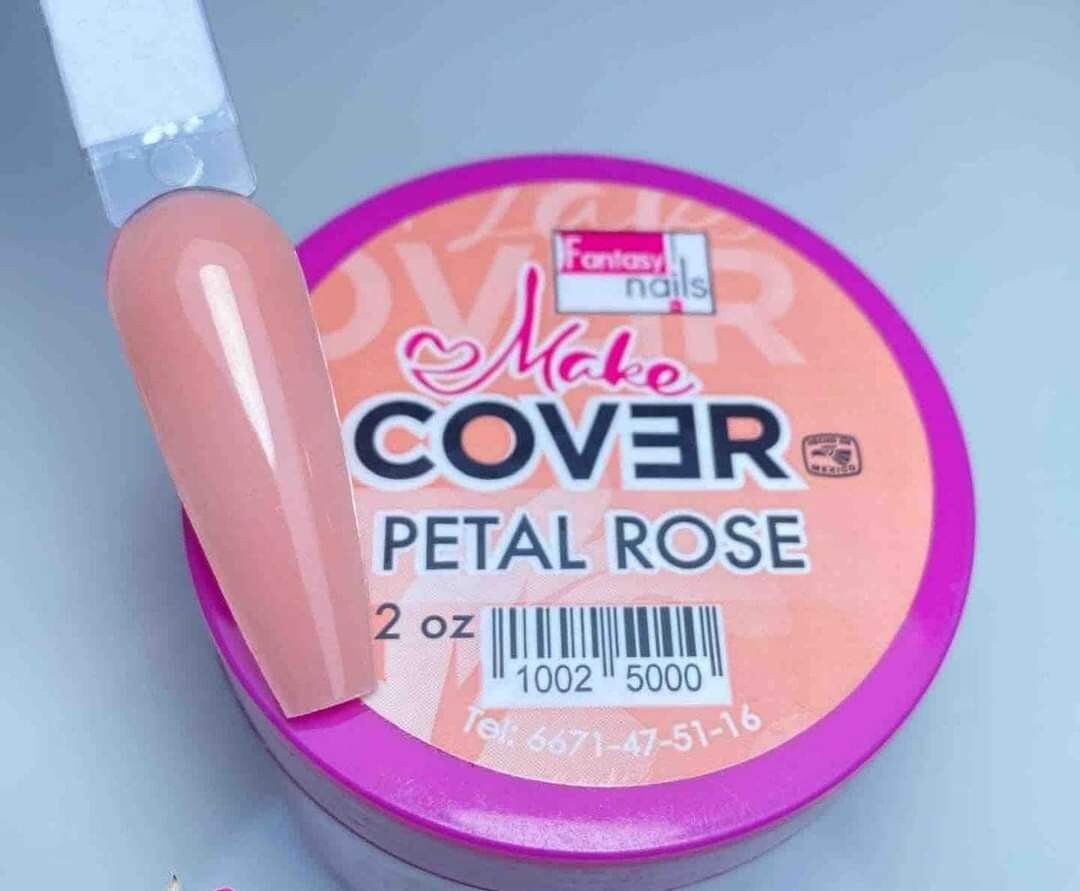 Fantasy Nails Make Cover Petal Rose 2 oz Acrylic Powder Polvo