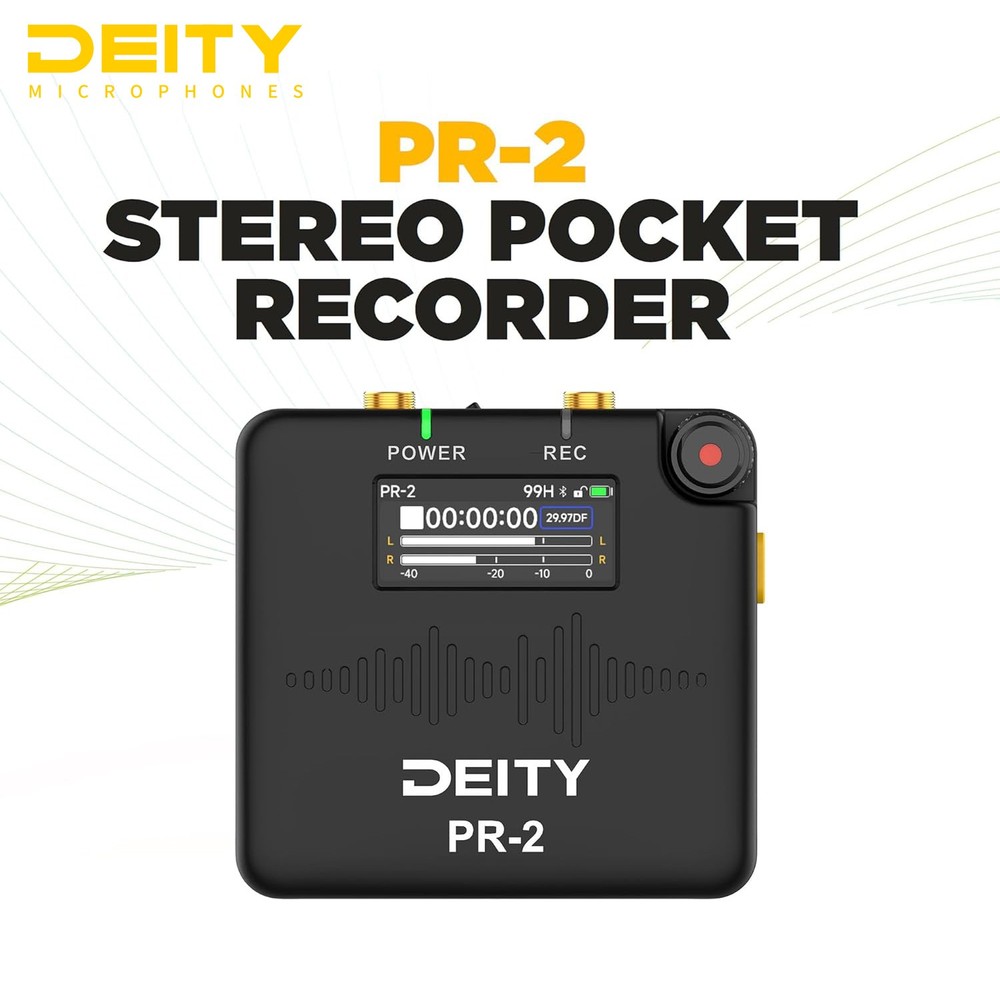 Deity PR-2 PR2 Pocket Audio Recorder with 32-Bit Float Recording Mic APP Control