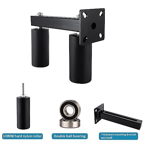 Adjustable 6" Nylon Slide Gate Guide Roller - Durable Support Assembly for Stabi