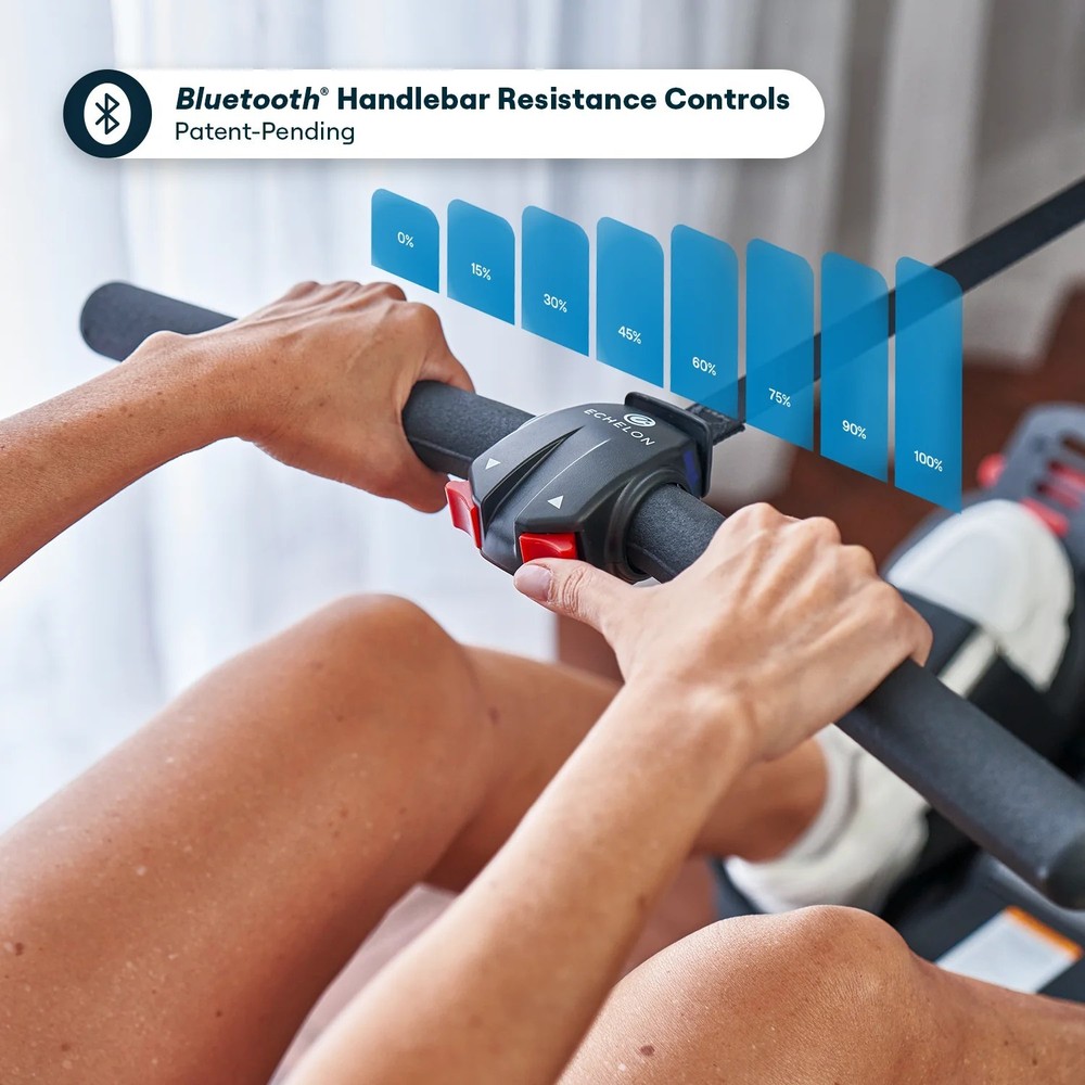 Echelon Row-S Indoor Rowing Machine with Rotating HD Touchscreen