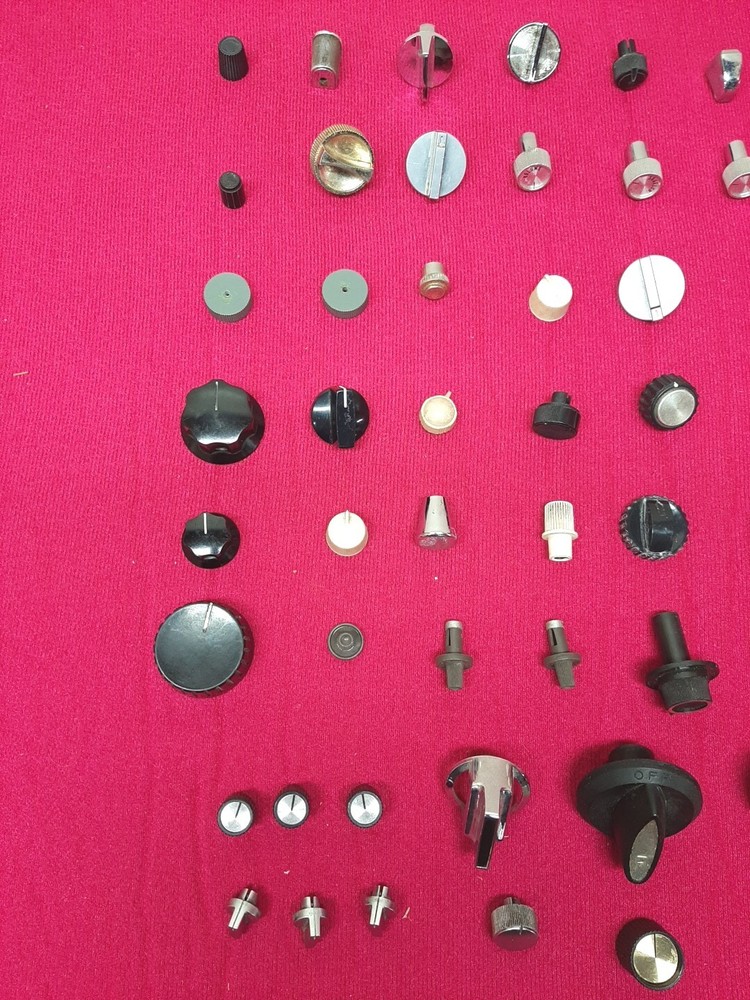 Bakelite Plastic Metal Control Knobs - You Choose !!