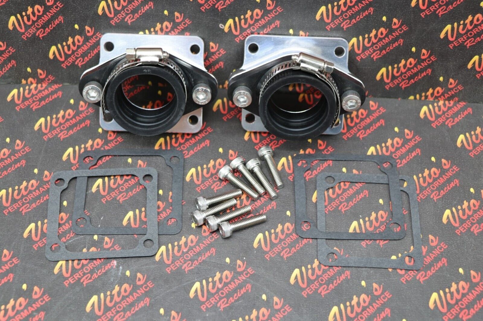 2 x BANSHEE BILLET aluminum SINGLE INTAKES carb boots intake 33mm 34mm 35mm PWK