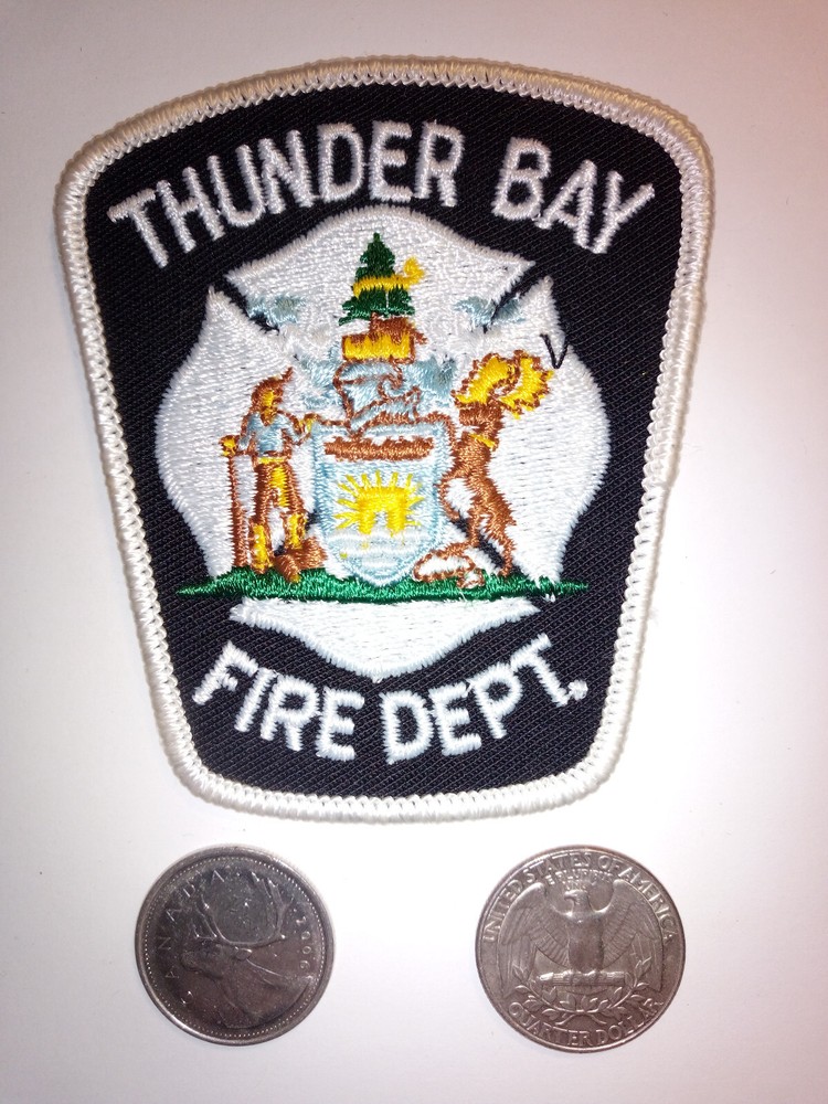 Thunder Bay Fire Department Patch Badge Crest