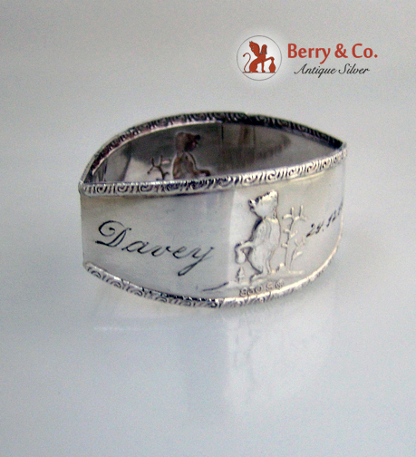 Baby Napkin Ring 830 Silver Norway 1963
