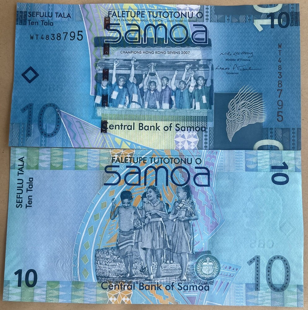 Samoa 10 Tala 2008 year P-39a UNC
