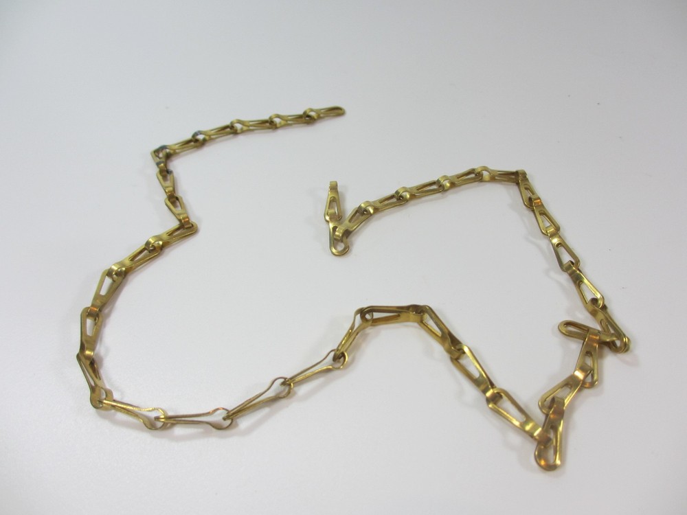 Original Vintage Brass Lighting Chain Hanger Loop Cistern Plug Light Pull 56cm