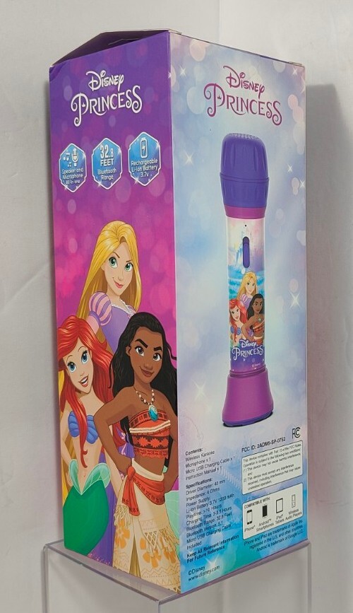 Disney Princess Bluetooth Wireless Karaoke Microphone NIB