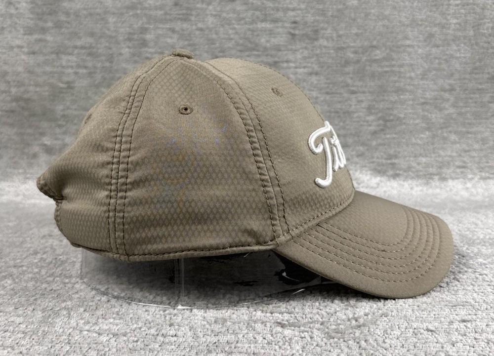 Titleist Tour Performance Golf Hat Cap Beige Tan Adjustable Buckle Strapback