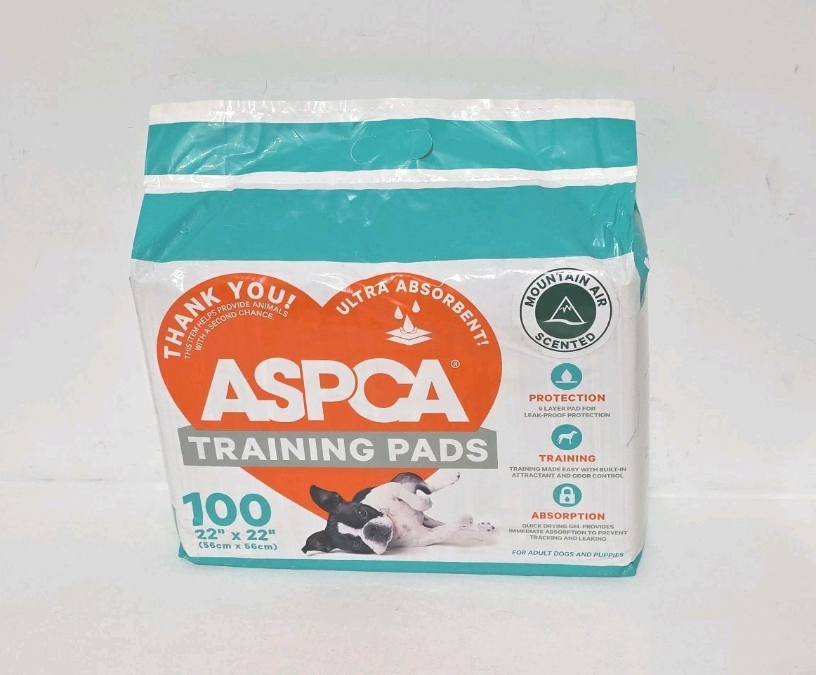 ASPCA Mountain Air Scented Training Pads 100 Pack 22" x 22"