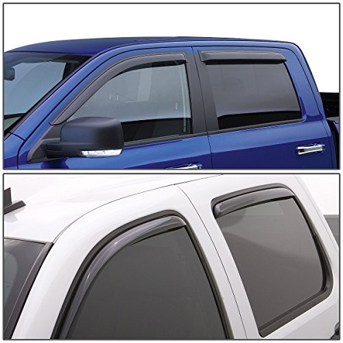 Set of 4 Tape-On Window Rain Guards Compatible with 2010-2013 4 Runner N280