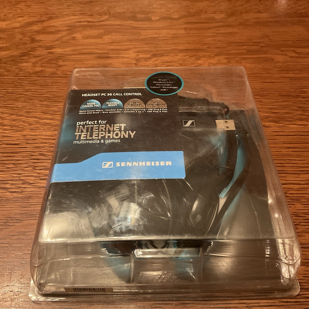 Sennheiser PC36 USB Internet Multimedia & E-Learning Headset w/ Mic -