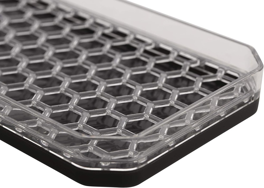 Compact HEXA Sponge & Brush Holder with Soap Pump - Effortless Sink Organization