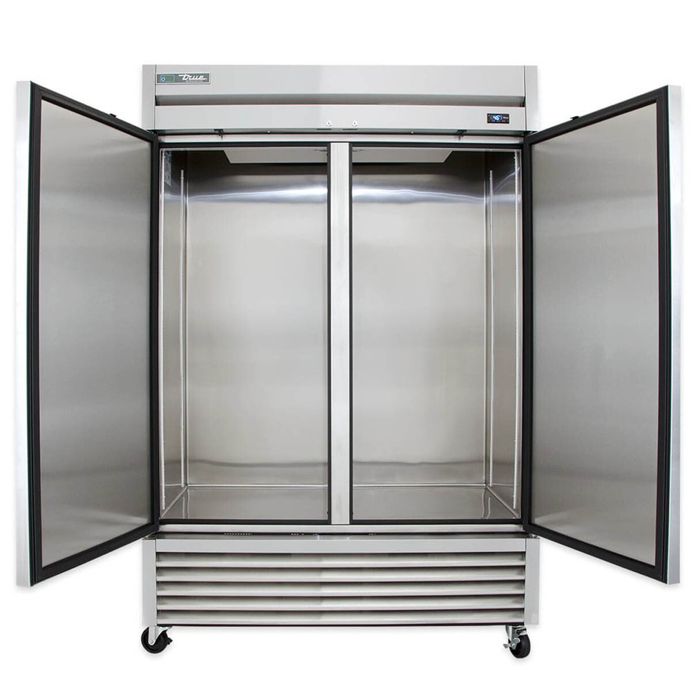 True TS-49-HC 54" 2-Section Reach-In Refrigerator w/ 2 Left/Right Hinge Solid...