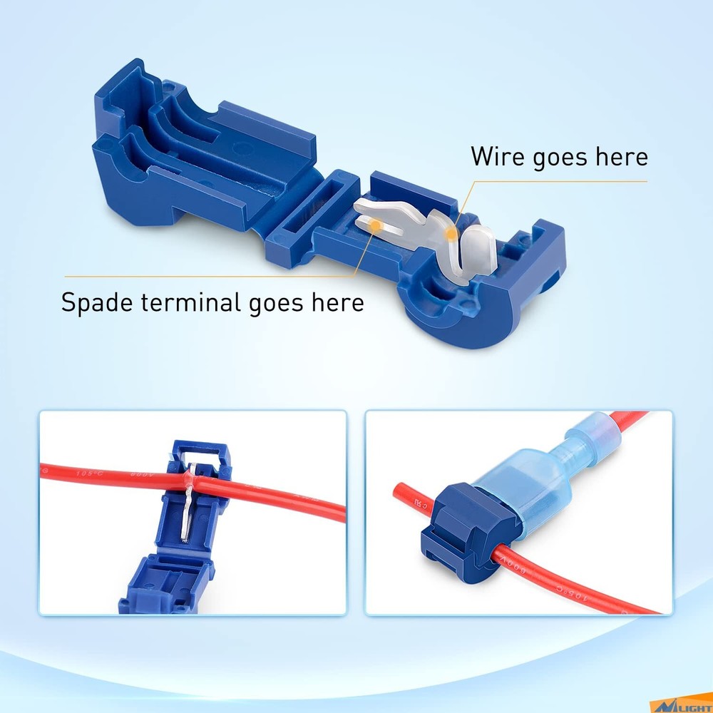 Nilight 360PCS T-Tap Wire Connectors Self-Stripping Quick Splice Electrical Wire