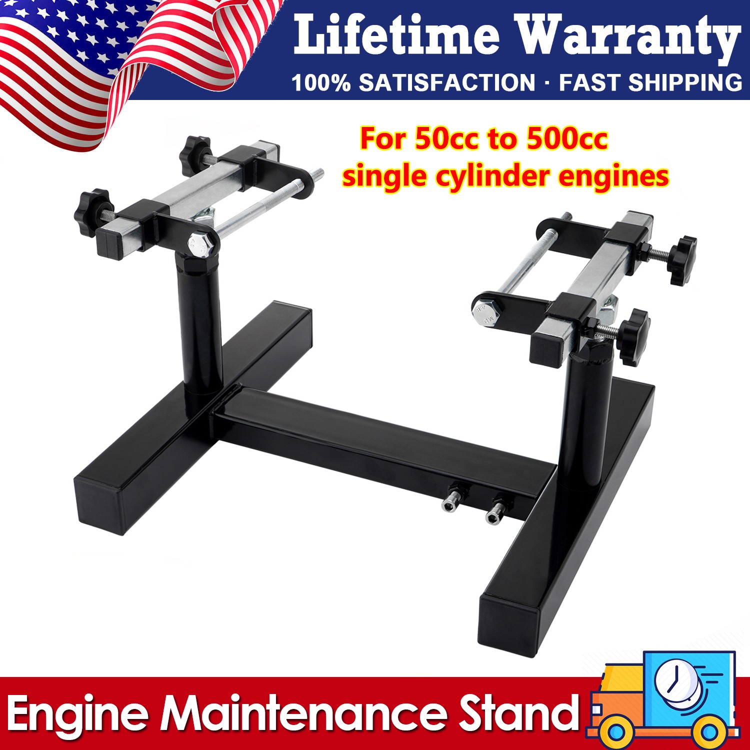 Heavy Duty Motorcycle Engine Stand For 50-500cc Single Cylinder Engines Repair