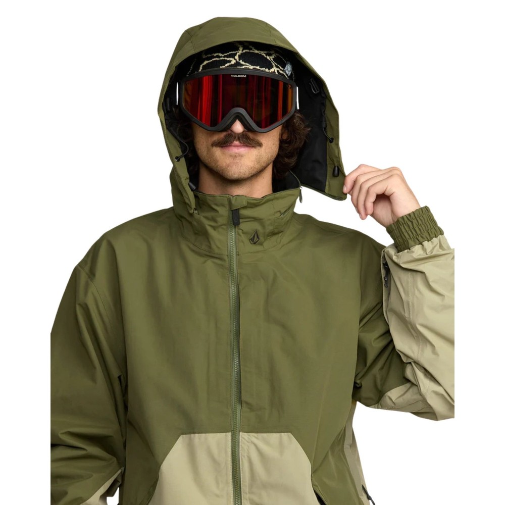 Volcom Longo Gore-Tex Men's Winter Jacket, Dark Olive, Medium