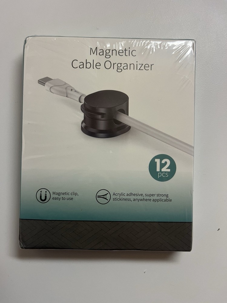12 Pack Magnetic Cable Clips