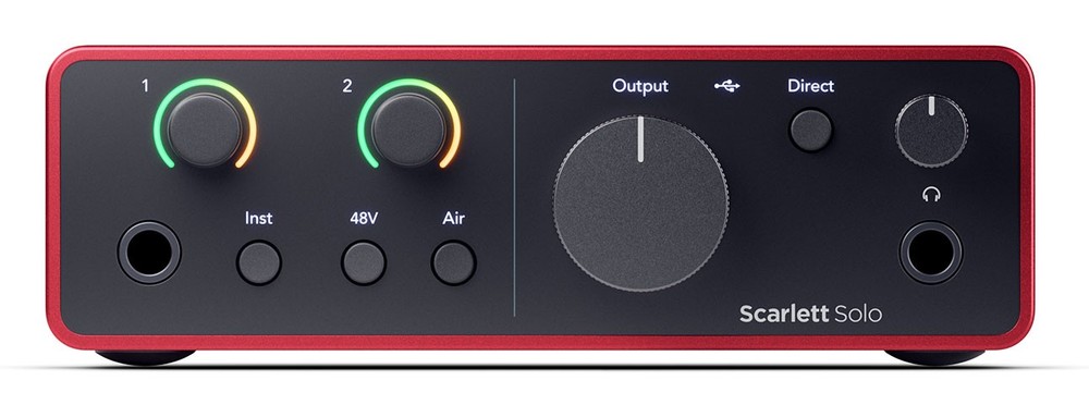 Focusrite Scarlett Solo Studio 4th Gen Recording Interface+Mic+Pop Filter+Shield
