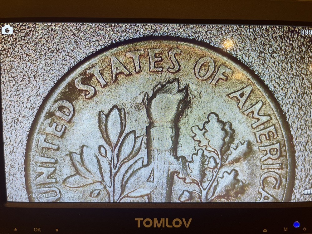 1965 Roosevelt Dime * RARE* No Mint Mark- liberty + in + we—weak strike errors