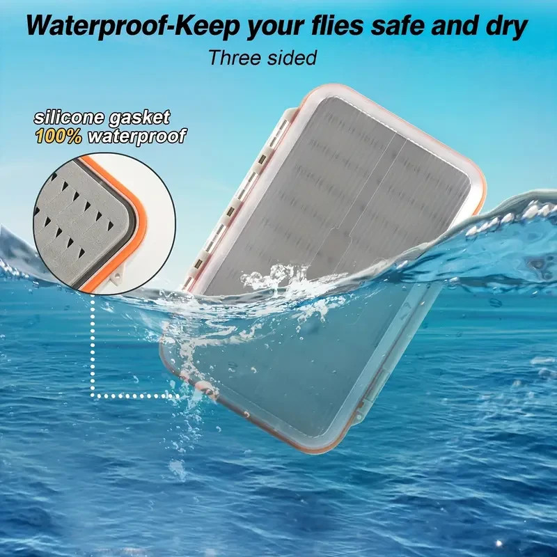 X Large Long Nymph Waterproof Strong Double Sided ABS Fly Box
