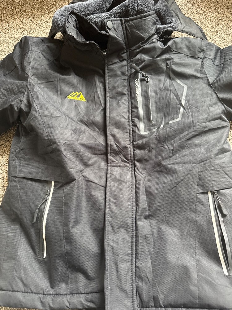 boys black ski coat 10/12