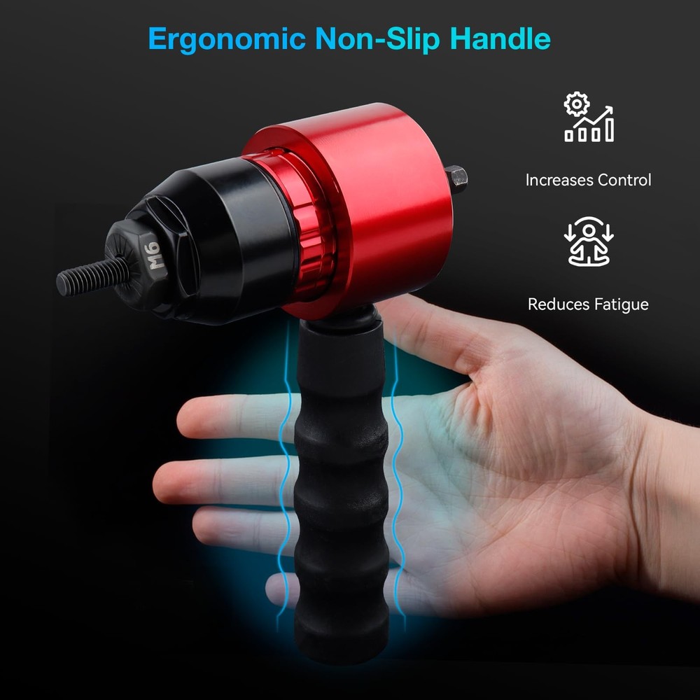 YUZES Rivet Nut Tool Kit, Gun Adapter Compatible with...