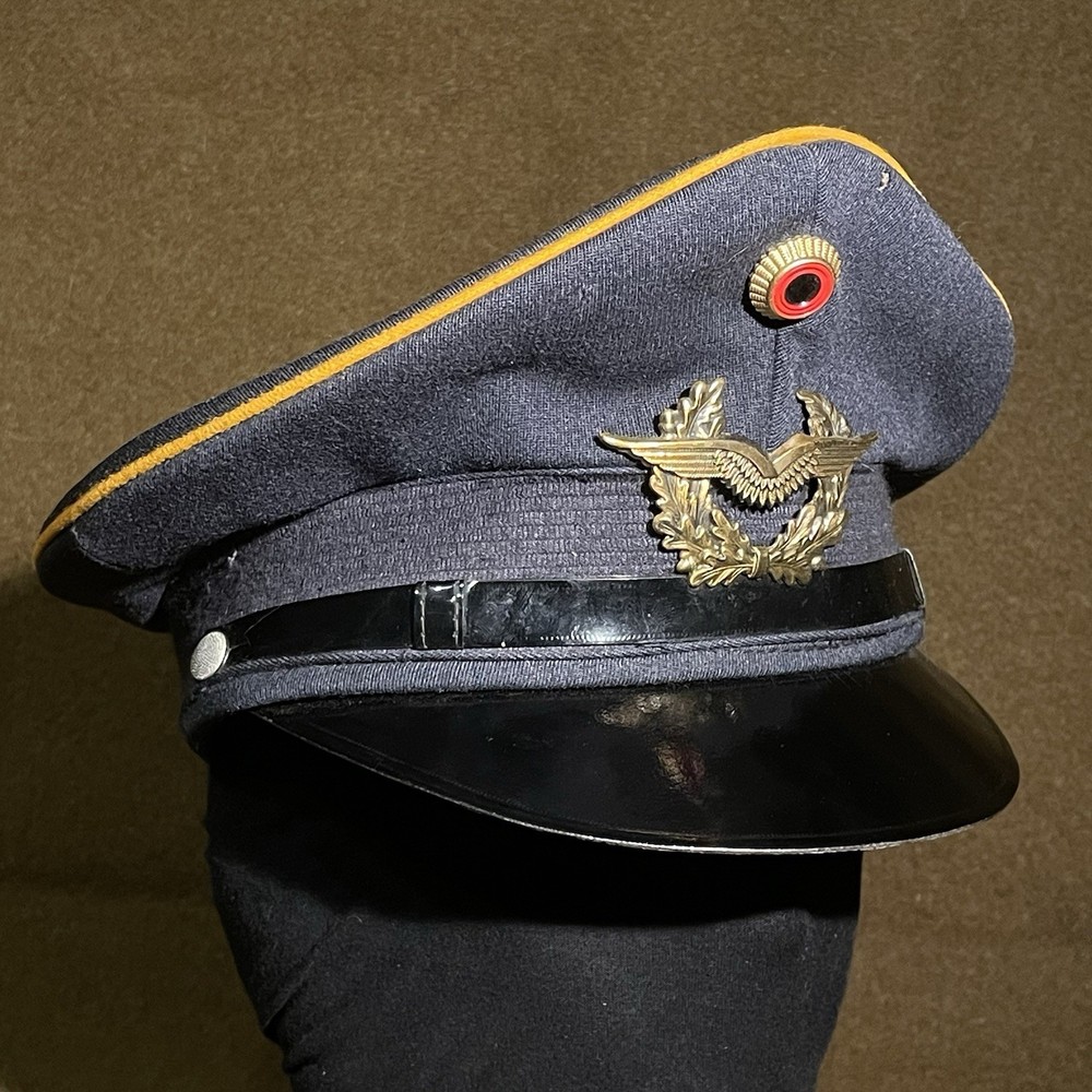 German Officers Cap 1969 Dated Airforce Used, Double Named