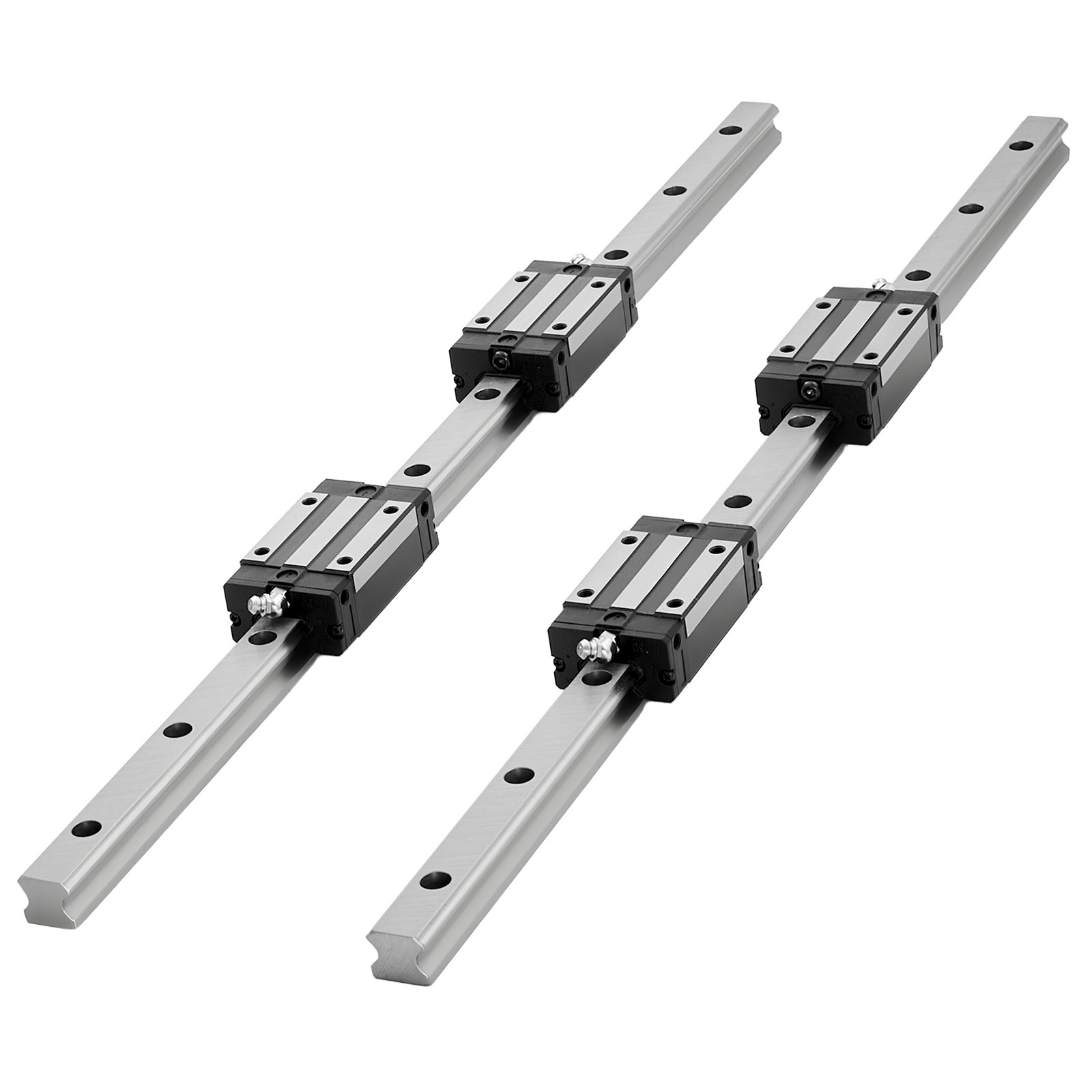 VEVOR Linear Rail Guide Kit HGR20 2PCS 600 mm Linear Rails 1PCS Ball Screw 4PCS