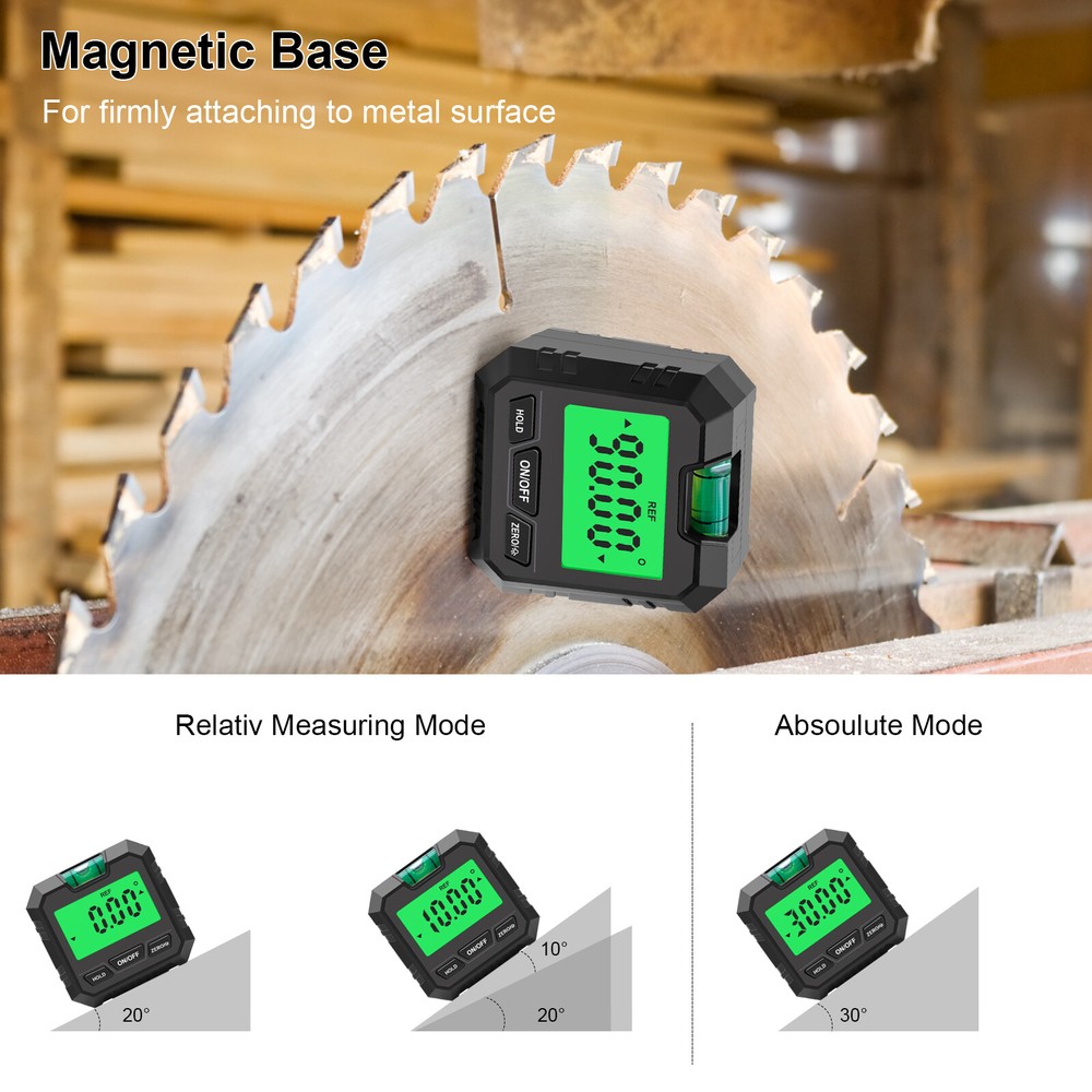 Digital Electronic Level and Angle Gauge, Angle Finder with Bubble Level Q3R6