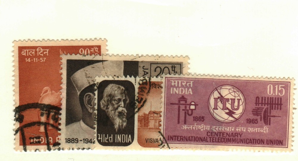 India #294, 401, 526, 549 used