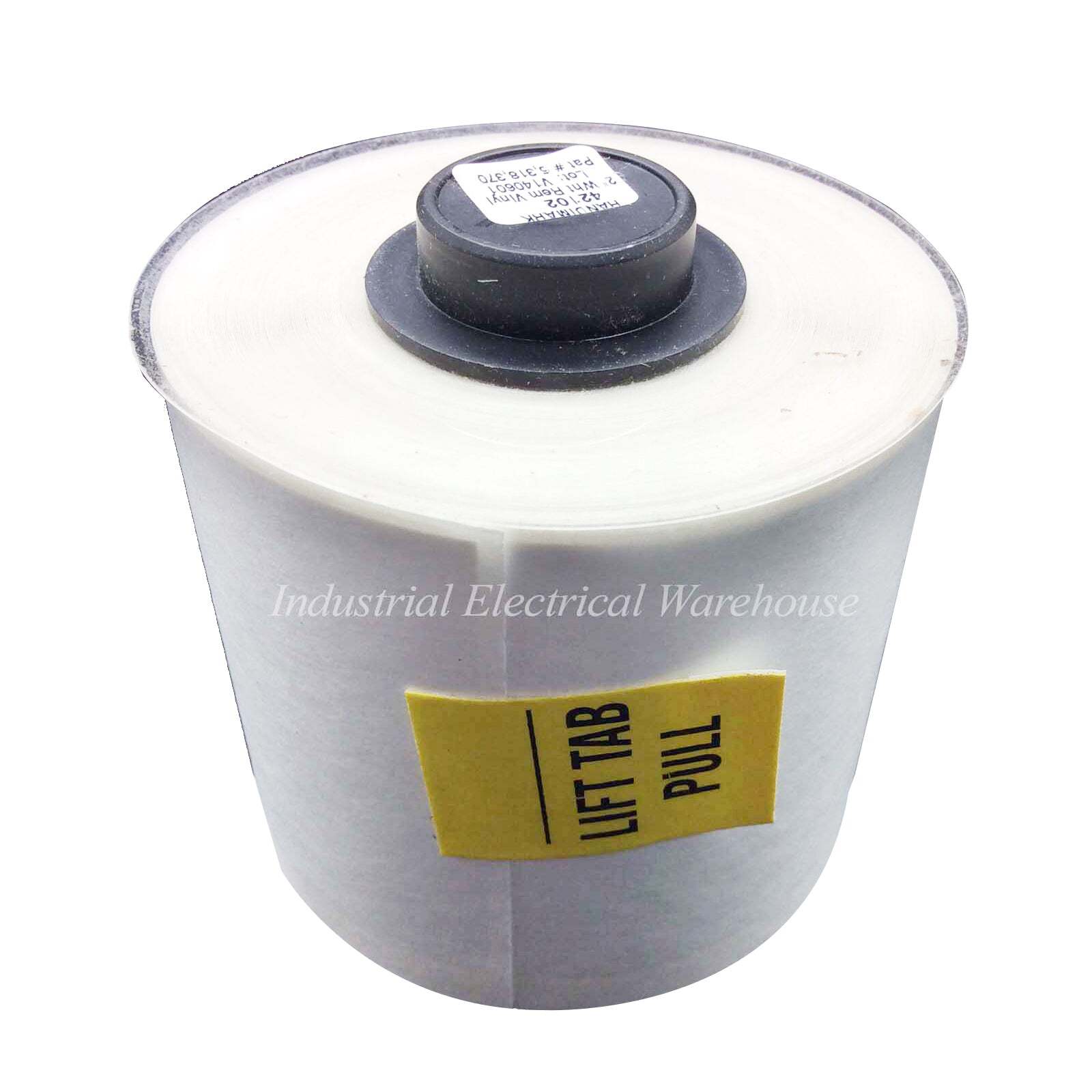 Brady HandiMark Repositionable Vinyl Tape 2"x50’ White 42102