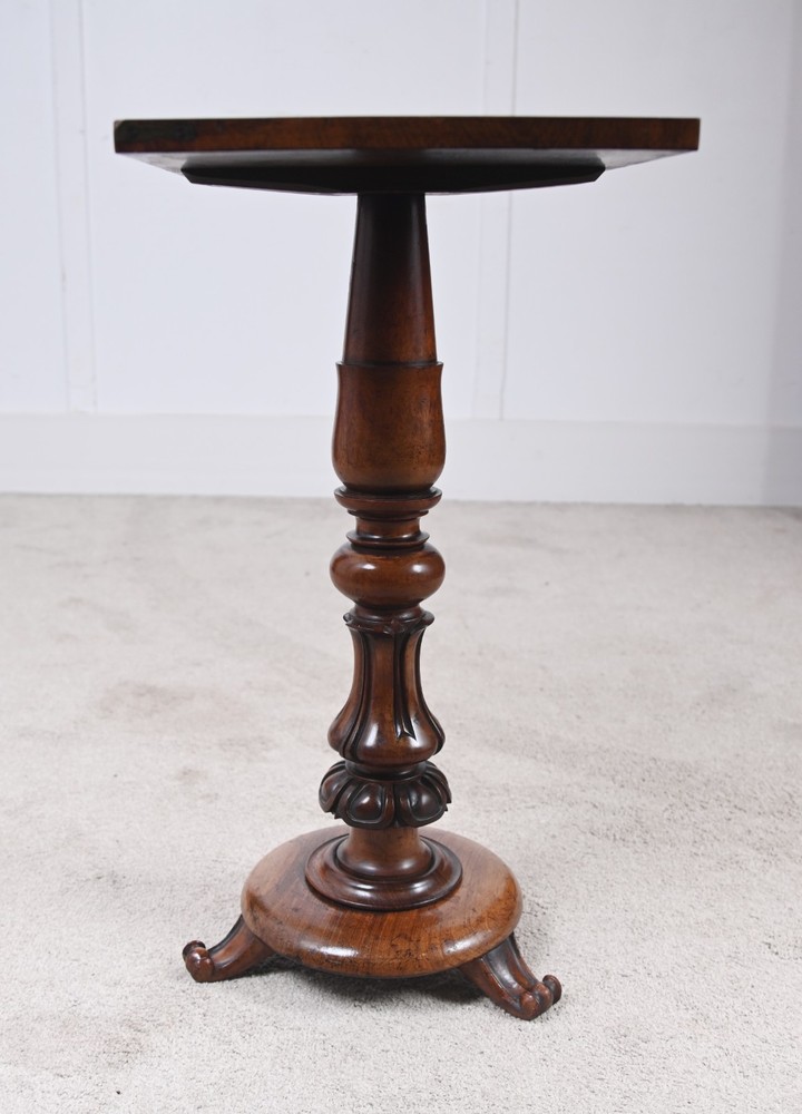 Victorian Walnut Games Table Inlaid Chess Board 1840
