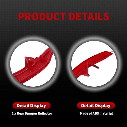 Left and Right Rear Bumper Reflector Light Tail Lamp Case Compatible with