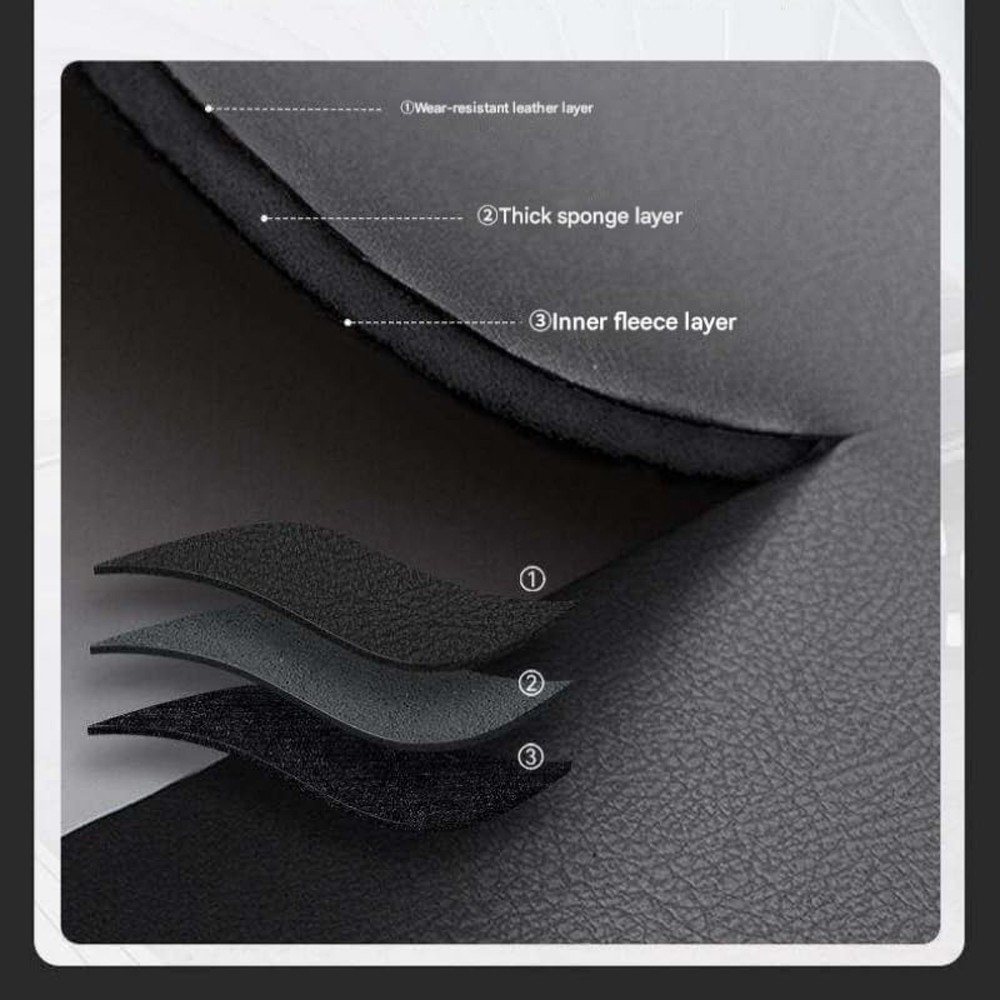 PU Leather Car Seat Back Anti-Kick Mat Pad Universal Protector Cover Accessories