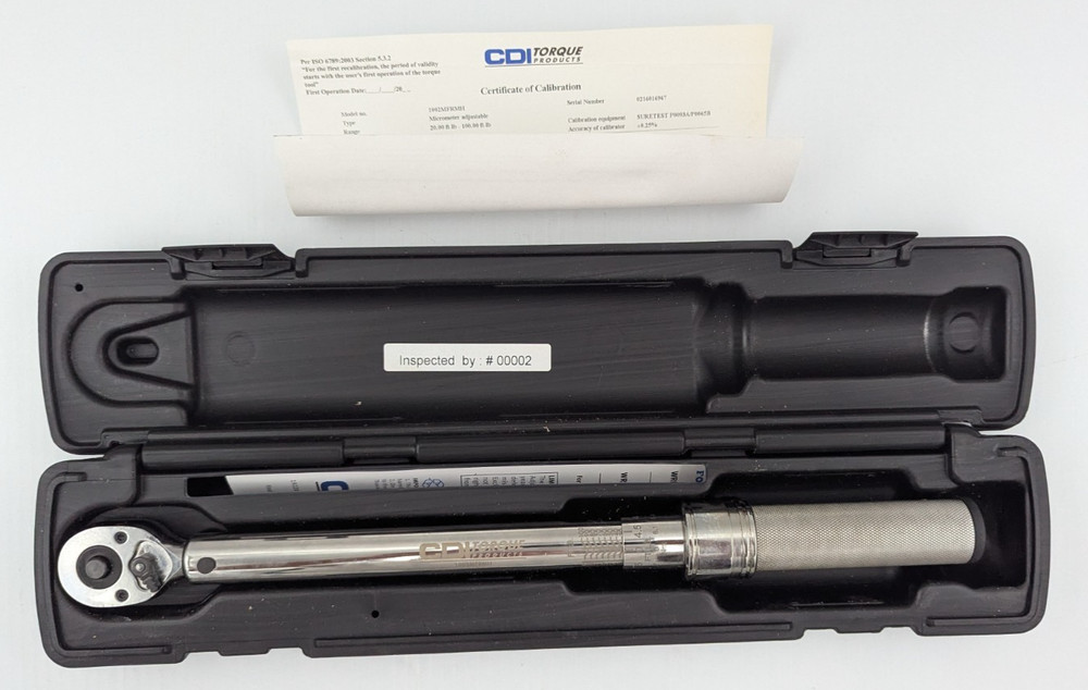CDI 3/8" Drive Adjustable Torque Wrench 1002MFRMH