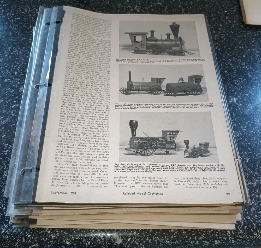 Lionel Model Train Catalogs & Poster plus Articles Railroad Model Craftsman