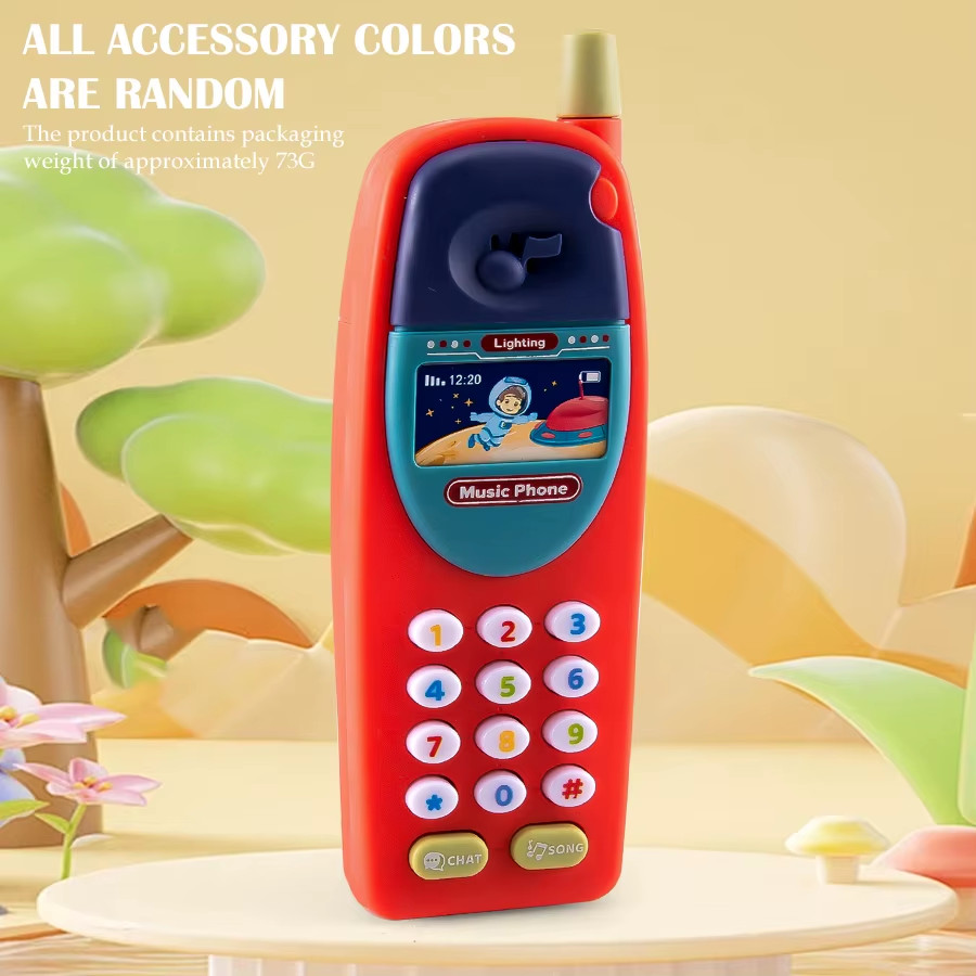 Play Phone Toys for Kids, Fun Music Simulation Phone Lighting Learning Cellphone