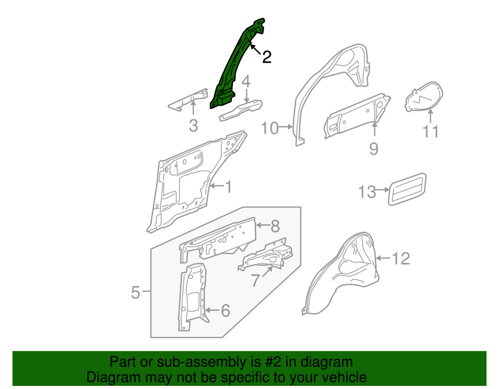 Genuine GM Panel Reinforced 15899162