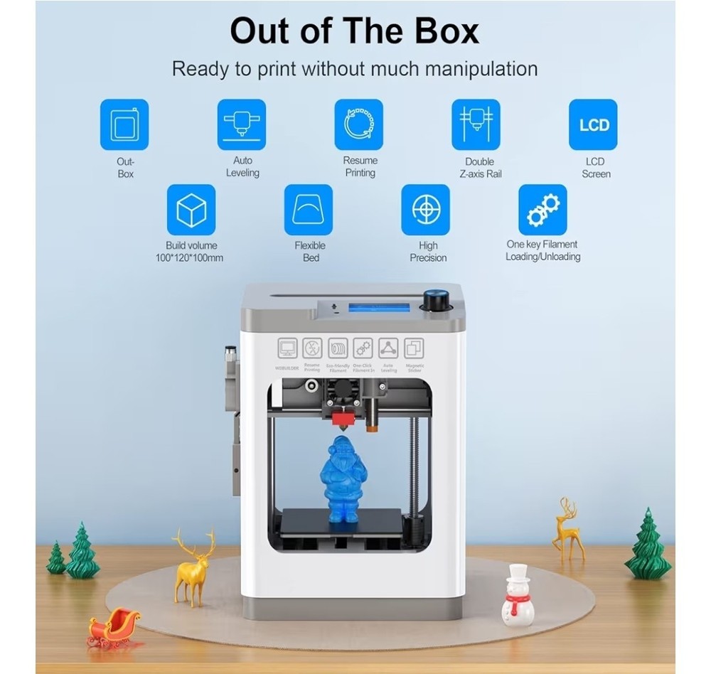 ENTINA- Tina2 Basic 3D Printer- NEW WHITE
