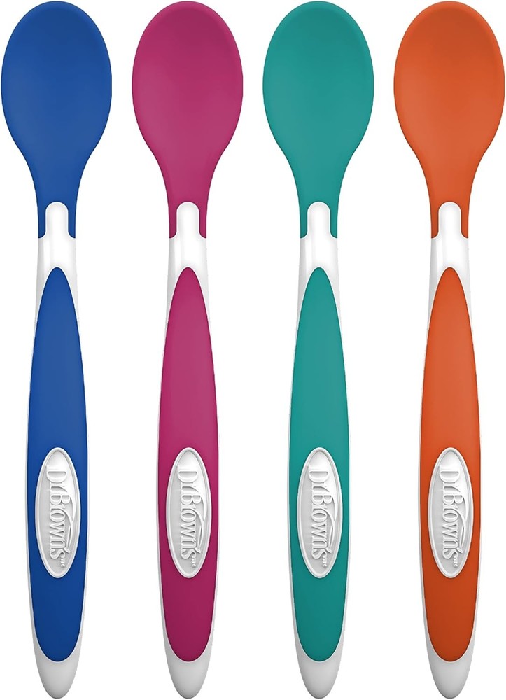 Designed to Nourish Spoons, 4-Pack, Blue