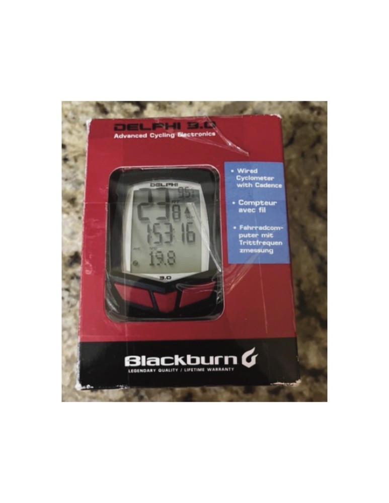 Blackburn Delphi 3.0 Wired Cyclometer, never used