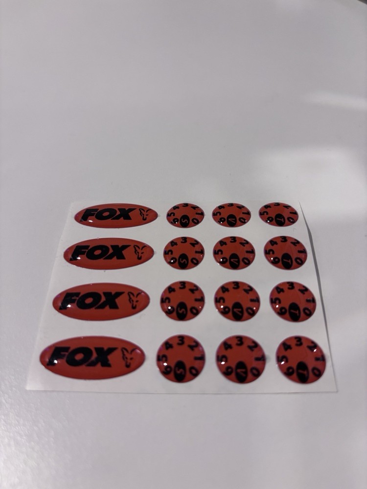 DELKIM TXI STD EV PLUS ALARMS STICKERS KIT FOX PRINT